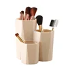 3 Lattices Makeup Brush Storage Box Desktop Organizer Dressing Table Bathroom Storage Eyebrow Pencil Makeup Organizer Holder 2