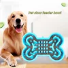 Pet Slow Food Bowl Silicone Bone Shaped Anti-Skid Dog Bowl Cats Feeding Bowls Leakproof Food Feeder Training Dog Slow Food Pet