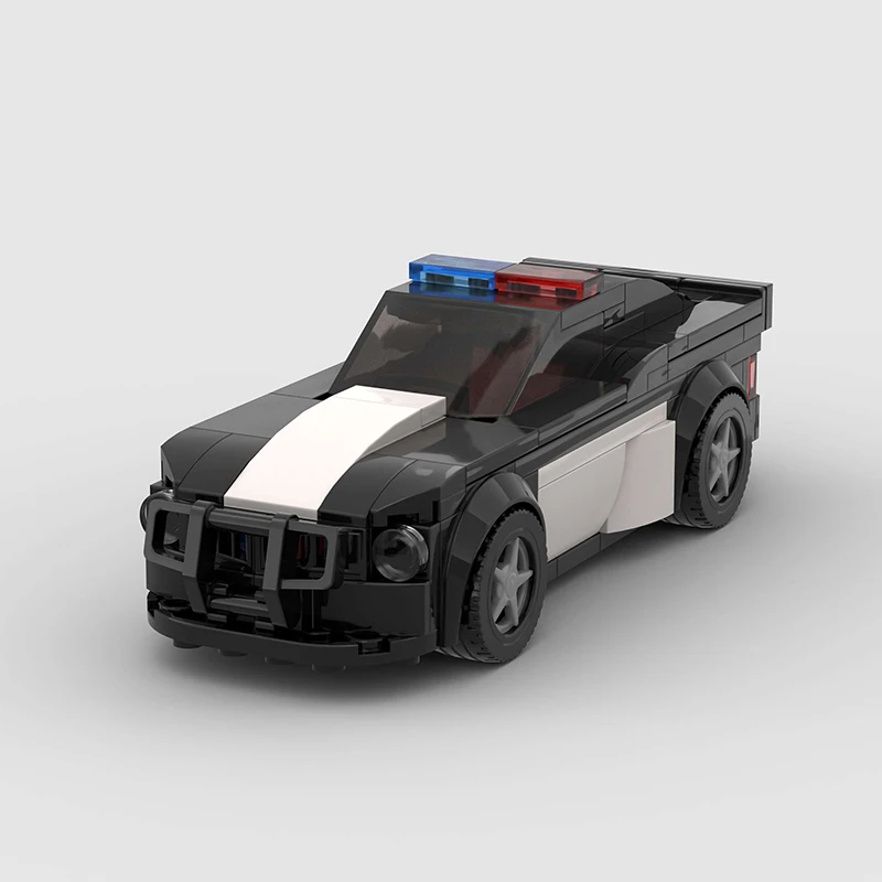 

155 шт. MOC полицейский автомобиль скоростные чемпионы супер-гонки F1 модель автомобиля строительный блок гоночный кирпич Рождественский подарок на День Благодарения город