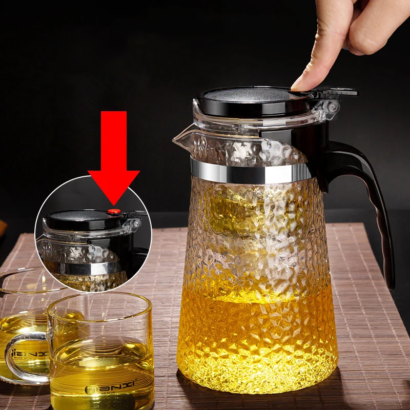 GIANXI High Quality Pyrex Teapot Chinese Tea Set Kung Fu Tea Set Pot Coffee Pot Infuser Filter Flower Teapot