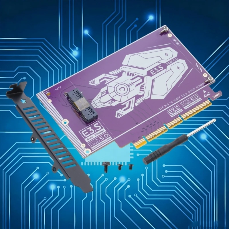 128Gbps 데이터 전송 속도를 갖춘 NVMe SSD용 다중 슬롯 E3.S 어댑터 카드