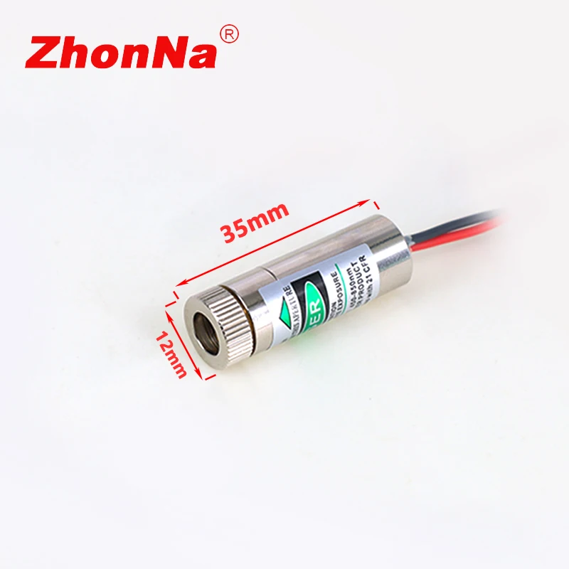 Laser module WithScaleCrossLine Laser Module520nm Green Head Glass Lens Focusable Adjustable DiodeLndustrial Diameter12mmOptical Lnstruments