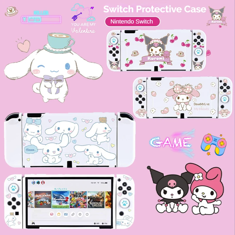 Kuromi cinnamoroll proteger escudo compatível nintendo switch ns oled ...