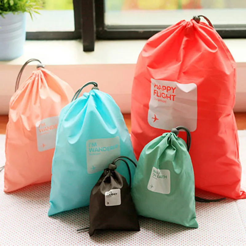 4 Pcs / Lot Waterproof Travel Storage Bags Travel Shoe Makeup Organizer Laundry Bag Underwear Cosmetics Sorting Package shoe bag travel makeup containers