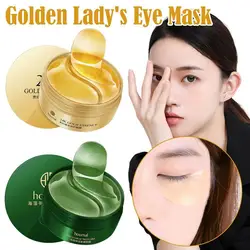 60Pcs 24K Golden Collagen Eye Mask Anti Dark Circles Eye Bags Moisturizing Anti Wrinkle Eye Patches Skin Care Products