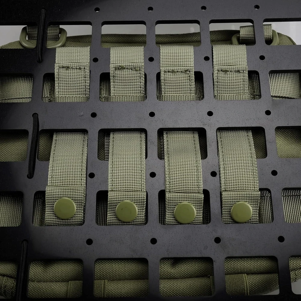 4pcs Outdoor Molle Strap 6 inch Tactical Molle Strap Molle Webbing Straps Attachment Snap Strap Nylon Thumb Snap Straps 3