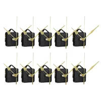 10Pcs DIY Silent Movement Spindle Hands Wall Quartz Clock Movement Mechanism Repair Tools Part Clock Kit 2