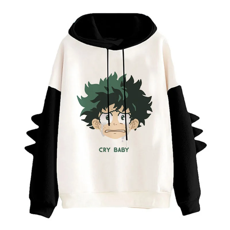 oversized sweatshirt Unisex My Hero Academia Hoodie Bakugou Japanese Anime Manga Sweatshirt Todoroki Boku No Hero Academia Kawaii Cute Hoody Harajuku fox racing hooded shirts & tops Hoodies & Sweatshirts