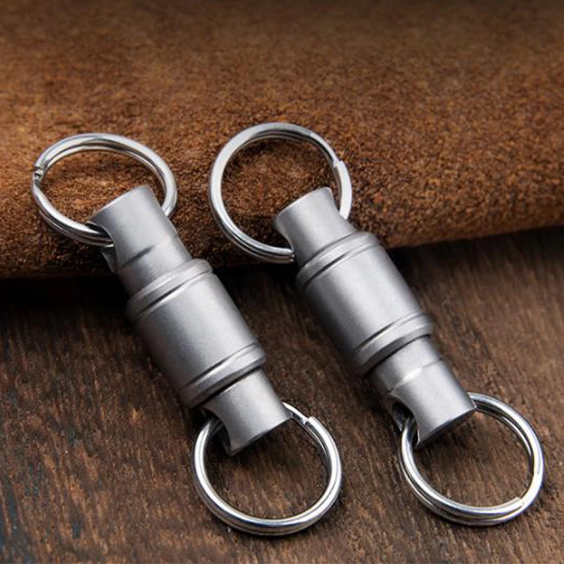 

Titanium Rotate Buckle Portable Multifunctional EDC Outdoor Tool Titanium Alloy Waist Belt Quick Buckle Keyring