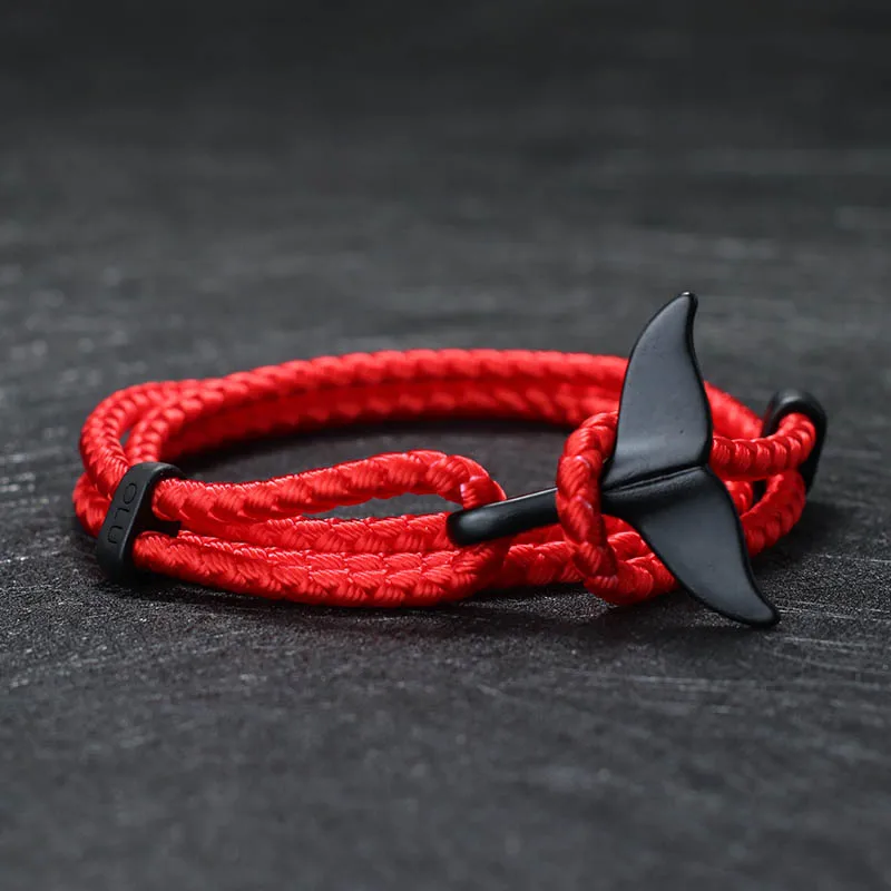 New Roman Whale Tail Armband Für Männer Multilayer Einstellbare Kiel Seil Braclet Marine Tier Braslet Homme Geschenk Für Ihn Pulseira – Detail 10