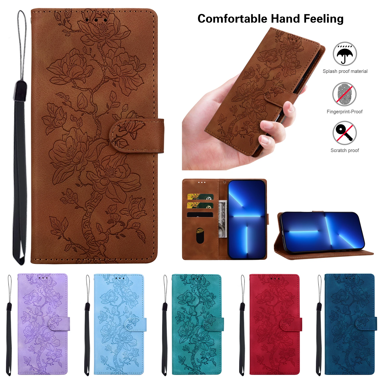 Magnetic Flip Leather Wallet Phone Case