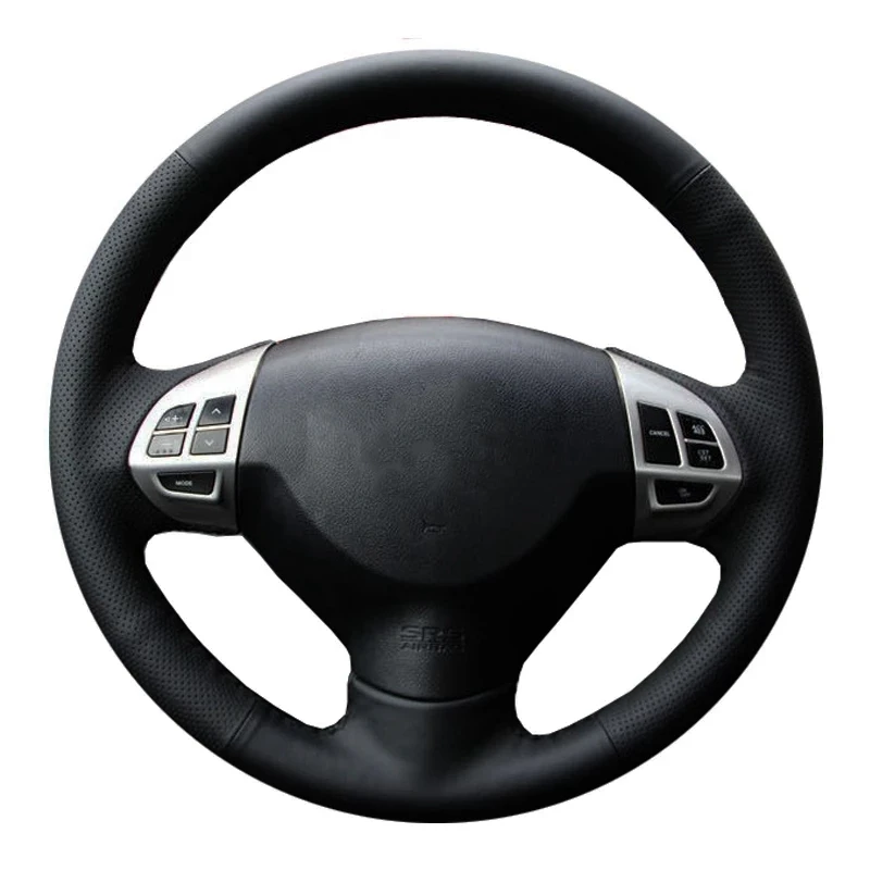 Car Steering Wheel Cover Genuine Leather Car Accessories For Mitsubishi