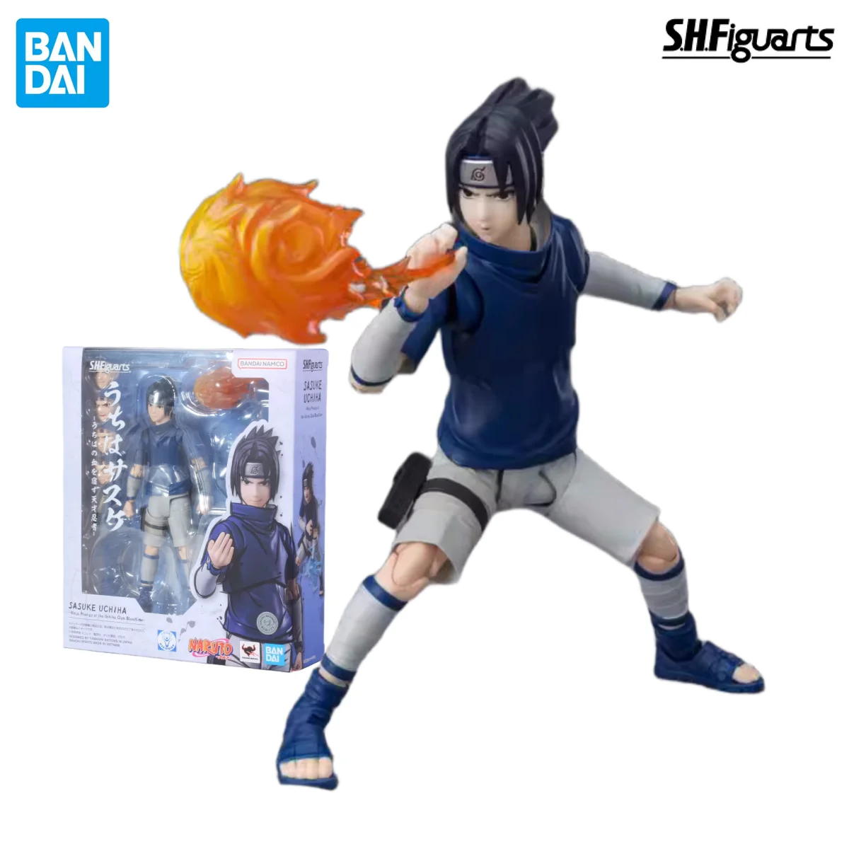 

In Stock BANDAI S.H.Figuarts Original NARUTO Uchiha Sasuke Ninja Prodigy of The Uchiha Clan Bloodline Anime Figure Action Figure