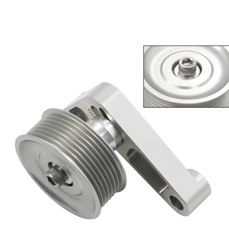 Adjustable EP3 pulley kit Honda 8th 9th Civic all K20/K24 engines automatic tensioner air conditioning installed