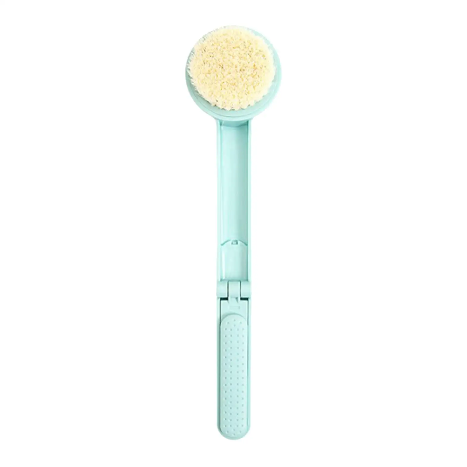 Folding Design Shower Brush Long Handle Back Spa Bath Scrubber Clean