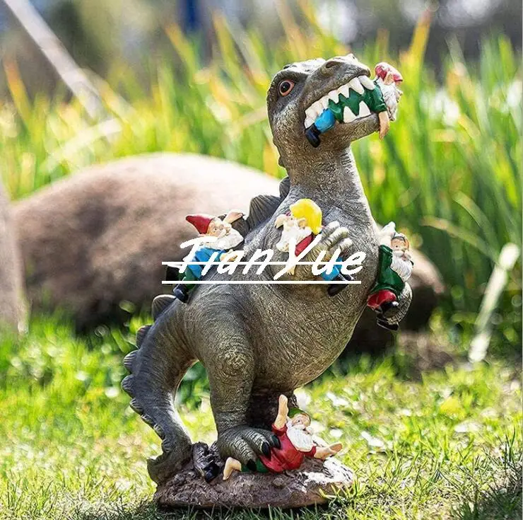 

Cut Dinosaur statues Resin Crafts Halloween Easter Day House Decoration Christmas Garden decorations 16cm