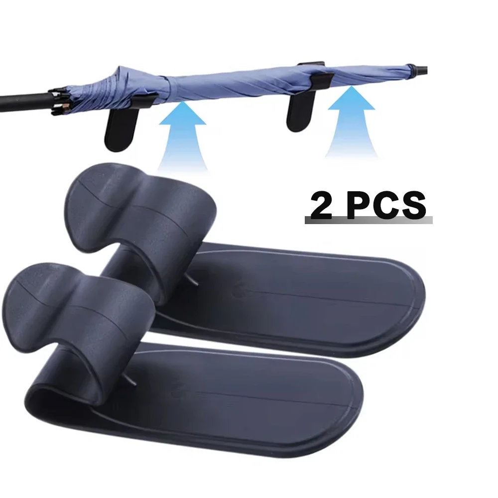 Black PP Car Umbrella Holders Trunk Storage Organizer Hook