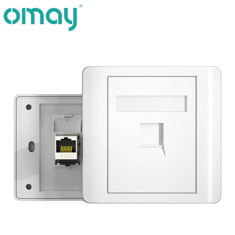 tipo Computador Soquete Painel Cat6 Módulo de Rede Rj45 Conector Cabo Interface Saída Interruptor de Parede 86 - Imagem 5
