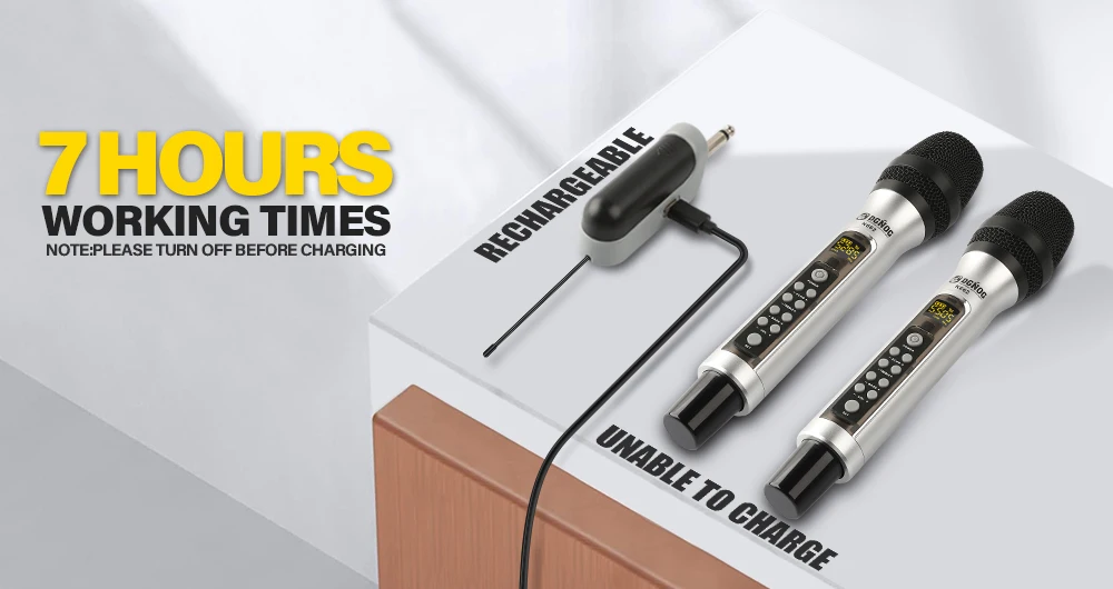 com eco agudos baixo karaoke uhf duplo