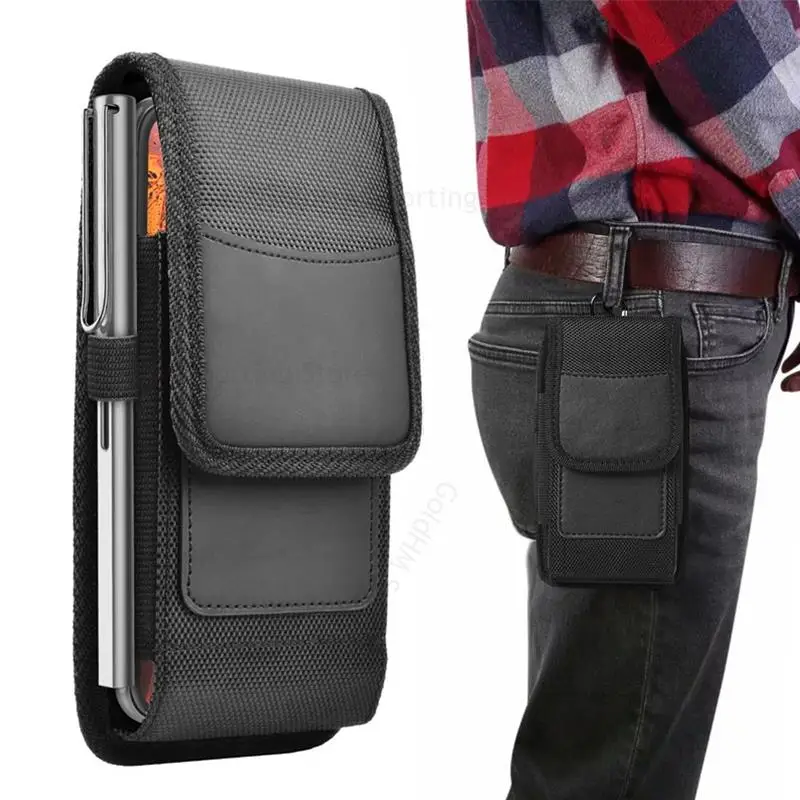 

Oxford Cloth Case Flip Pouch For Infinix Hot 40 Pro 30i 20S 12 Pro 11 Play 12i 10T 9 Pro 8 Lite GT 10 Pro Card Waist Phone Bag