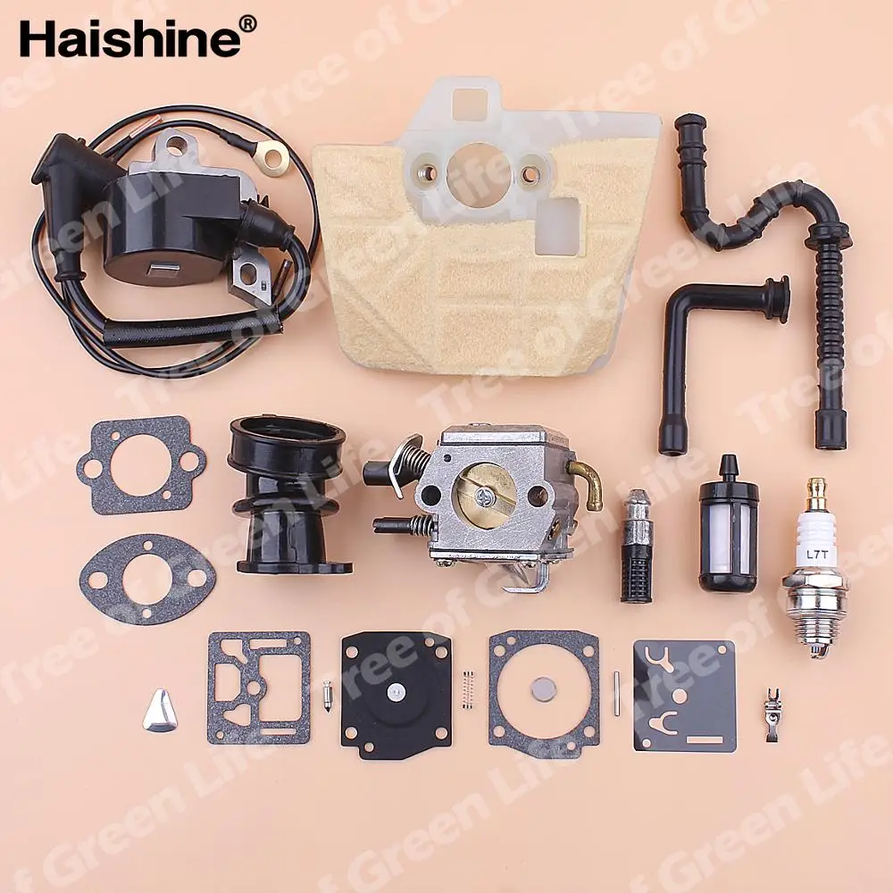 

Carburetor Ignition Coil For Stihl MS360 MS340 036 034 Air Fuel Oil Filter Line Intake Manifold Repair Kit Chainsaw