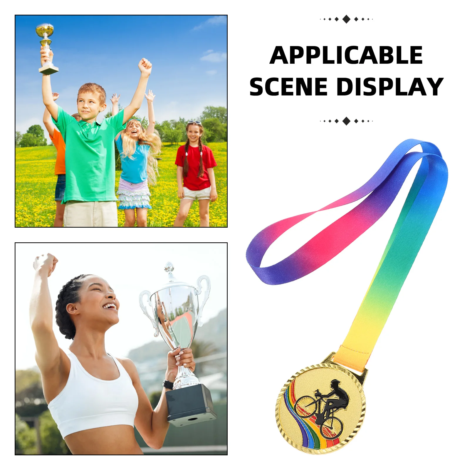 1Pc Zinc Alloy Taekwondo Medal Gold Medal Award Cycling Recognition Sports Competition Medals Biking Trophy Medals Team
