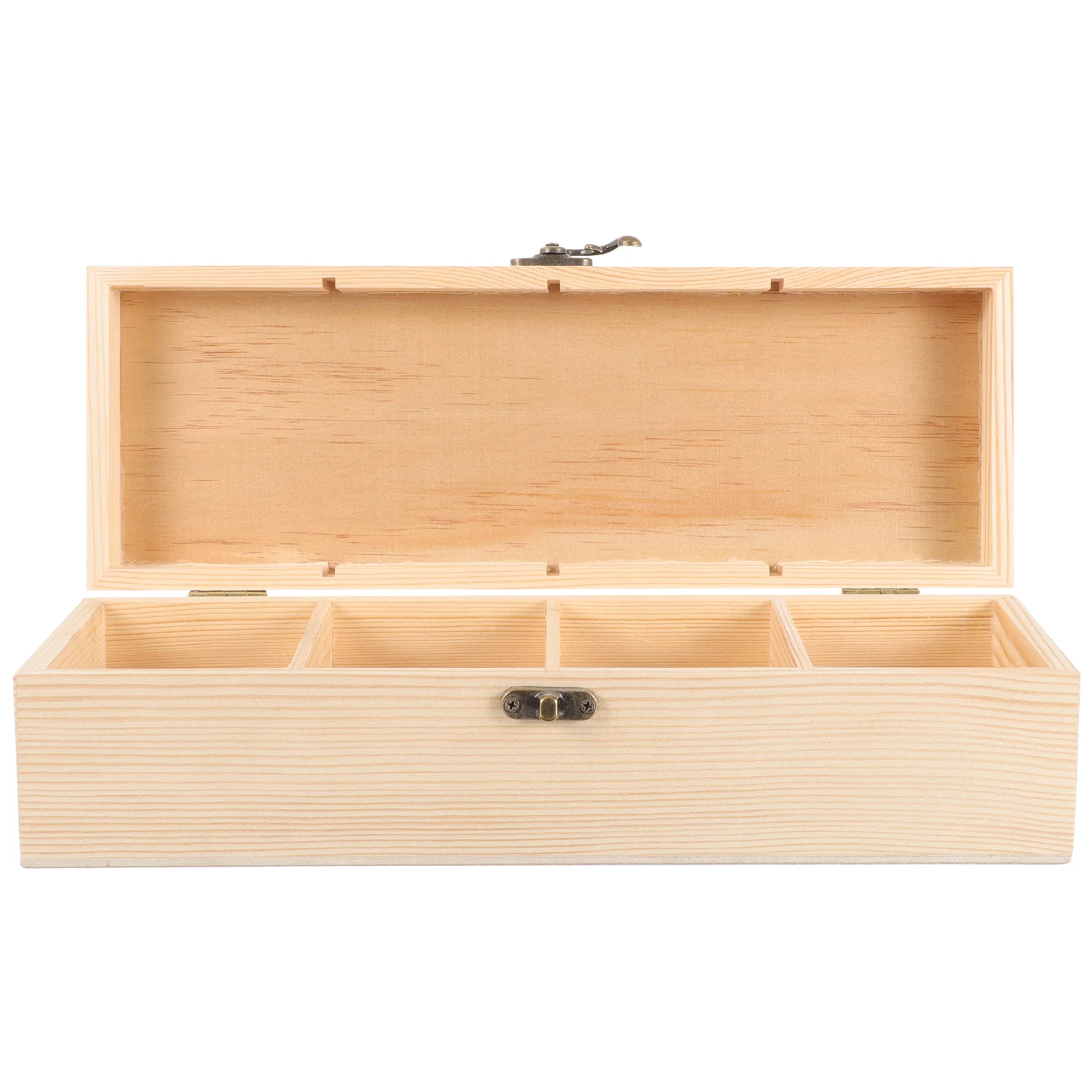 

Iplusmile Wooden Tea Bags Box 4 Compartments Tea Bag Holder Tea Packet Storage Organizer