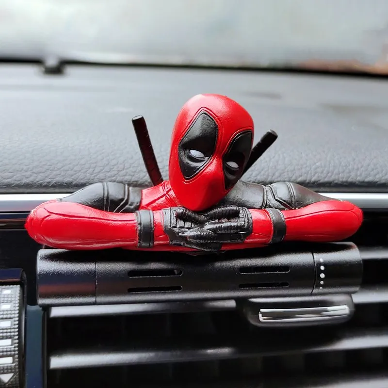 thumbnail image 1 of Decoración de interiores de coche de Deadpool de Anime, minimuñeca de metal, ambientador de coche de Deadpool, accesorios para coche, muñeca de modelado de Anime, 1 of 5