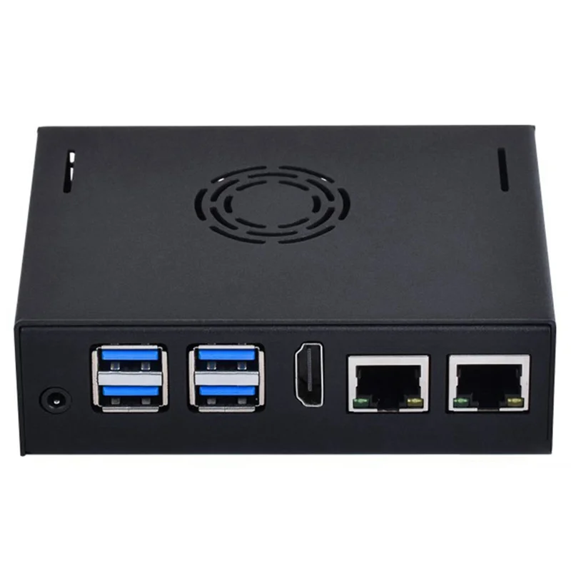 For VisionFive2 Special Metal Shell with Cooling Fan Mini Host Computer Shell IP30 Protection Level Multiple