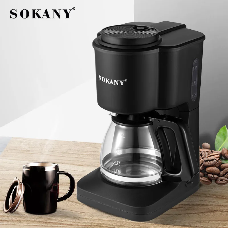 

600W Large Capacity Coffee Maker Small Home Portable Automatic American Drip Office Household Coffee Maker