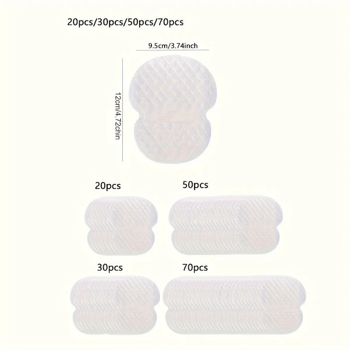 Underarm Sweat Pads Washable Sweat Absorbing Guards