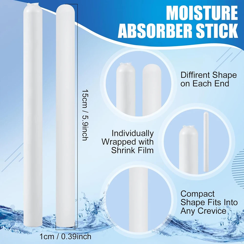 Drying Rod Stick Diatomite Moisture Absorbing Stick Clean Water Absorption Rod Diatomite Earth Desiccant For Laundry