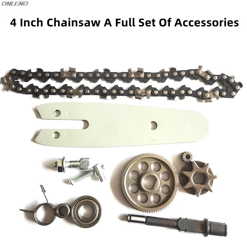 A Full Set Of 4 Inch Chainsaw Accessories Chain Guide Plate Gear