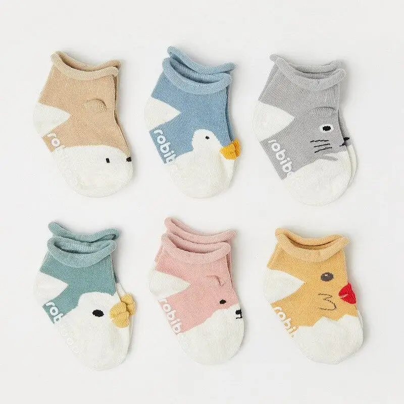 New Cute Baby Socks Summer Autumn Cotton Non-slip Sock Boys Girls Newborn Infant Baby Cartoon Soft Floor Wear