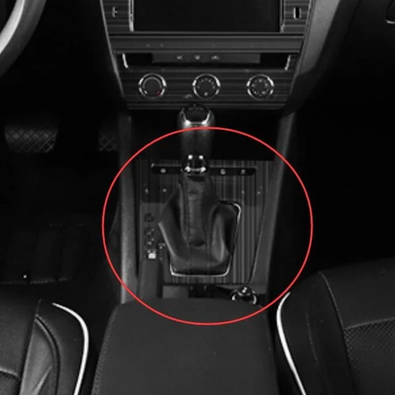 Stainless Steel Car Gear Shift Panel Cover Replacements Interior Mouldings For Skoda Octavia/RS 2015-2019 Auto Sticker - 5