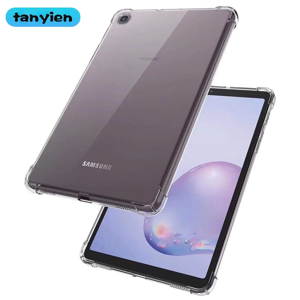 Tablet-Hülle für Samsung Galaxy Tab A 8.4 SM-T307U 2020, stoßfeste weiche Silikonhülle, transparente Rückseite_voghion.com