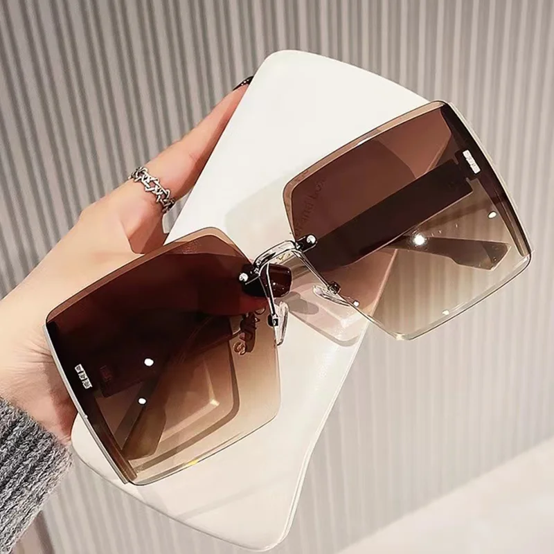 New Borderless Square Sunglasses Women's Brand Designer Fashion Sun Glasses Women Outdoor Driving Eyewear UV400 Oculos De Sol New Borderless Square Sunglasses Women's Brand Designer Fashion Sun Glasses Women Outdoor Driving Eyewear UV400 Oculos De Sol