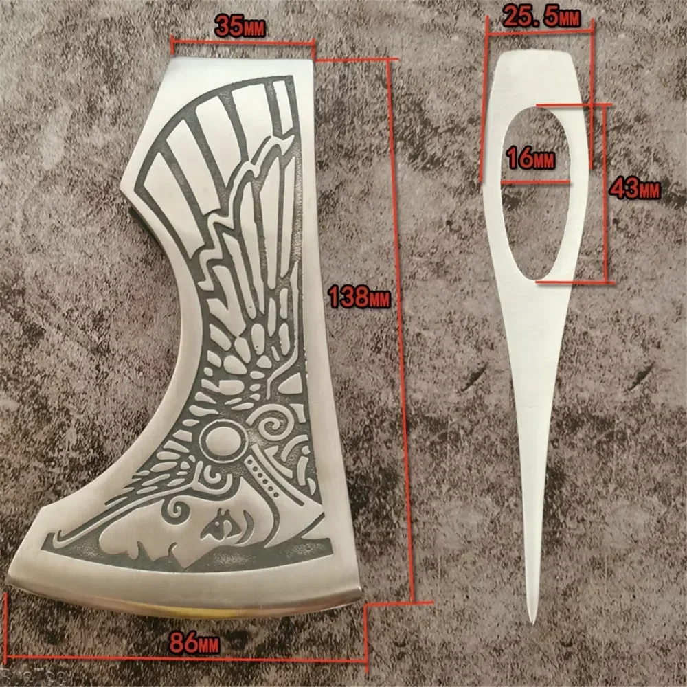 Jungle Goddess Pattern Axe Head Unsharpened for Outdoor Camping Axe Hand Axe Man Gift 6