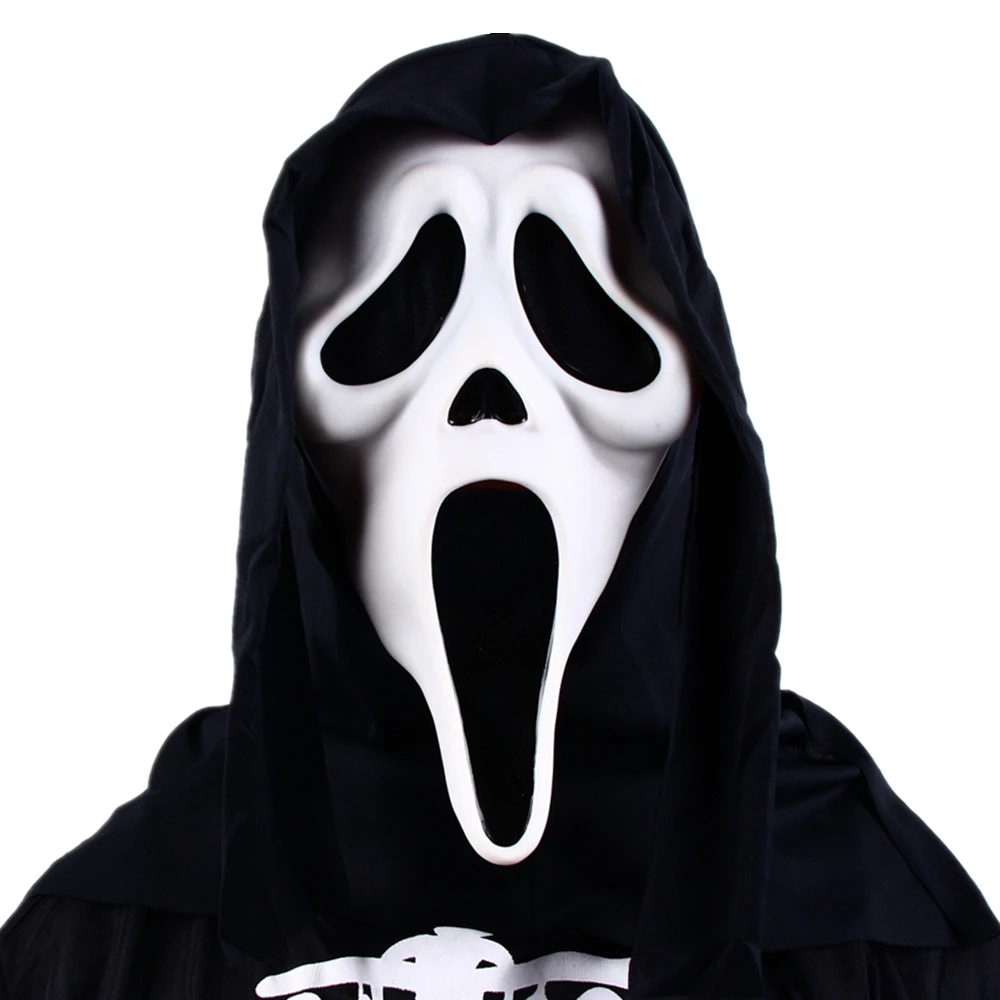 Scream Latex Mask Horror Movie Scary Mens Face Evil Halloween Pa