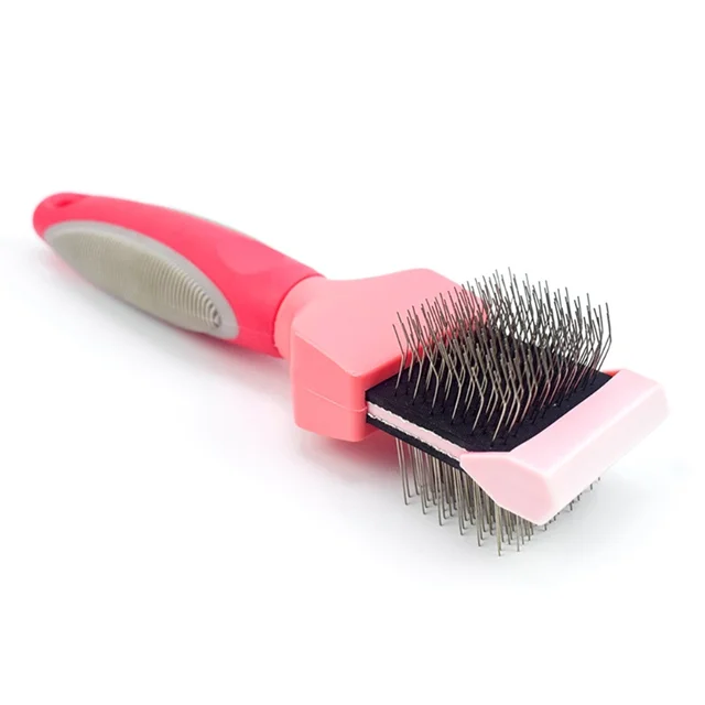 Double Sided Pet Hair Trimmer Comb Brush Dog Cat Hair Fur Bristle Grooming Shedding Cleaning Massage Comb Hair Remover