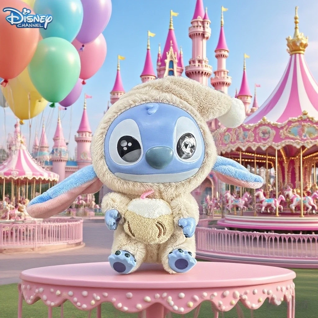 Boîte aveugle en vinyle Disney Stitch, série manger quelque chose avant du sommeil, sac pendentif en peluche, poupée mignonne, boîte mystère, jouet cadeau pour adulte, nouvelle collection