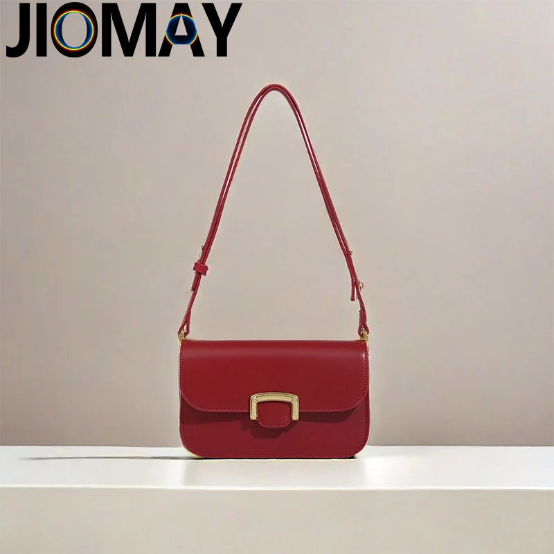 JIOMAY Dopamine Style ​Tote Bags For Women Luxury Designer Handbags High Quality PU Leather Wallet High-Capacity Shoulder Bag