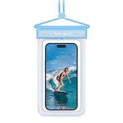 High-Durability IP68 Universal Waterproof Phone Case - Ultra Protective Water Proof Bag Cover (H sierra blue)