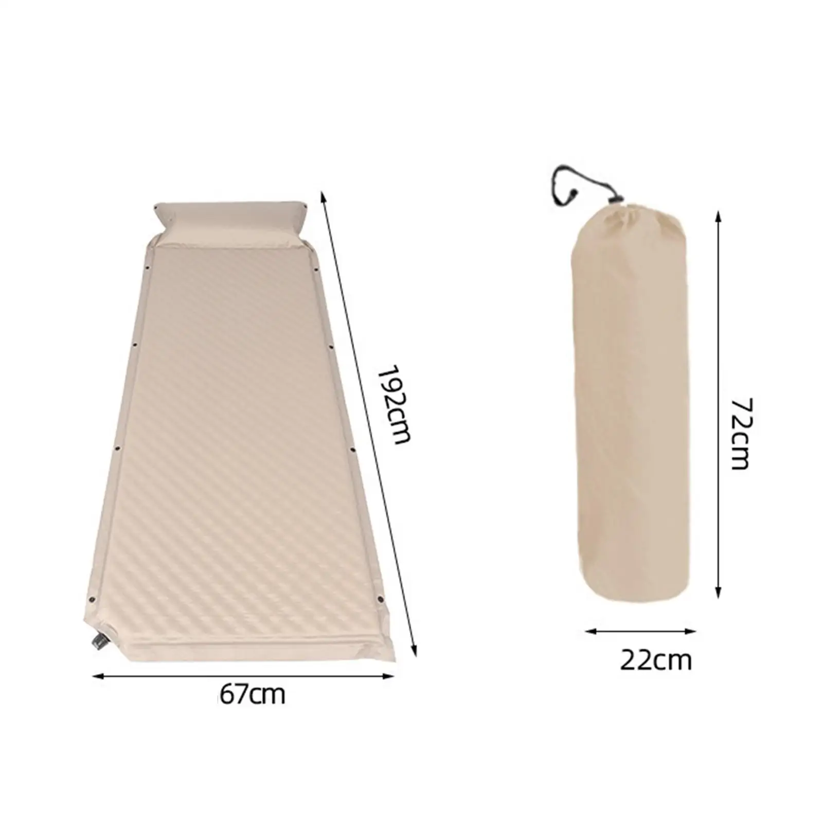 Automatic Inflatable Mattress Camping Sleeping Pad with Pillow for Hiking
