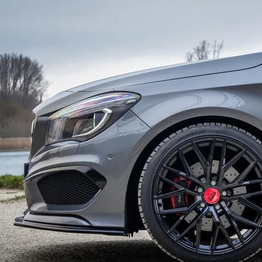 자동차 앞 범퍼 립 바디 키트 스포일러 카나드 카본 룩, 메르세데스 벤츠 CLA 클래스 C117 CLA200 260 CLA45 AMG 2013 2014 2015