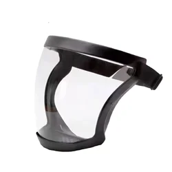 Enhanced Anti - Fog Full Face Protection Mask with Filter and Spherical Goggles (Black)