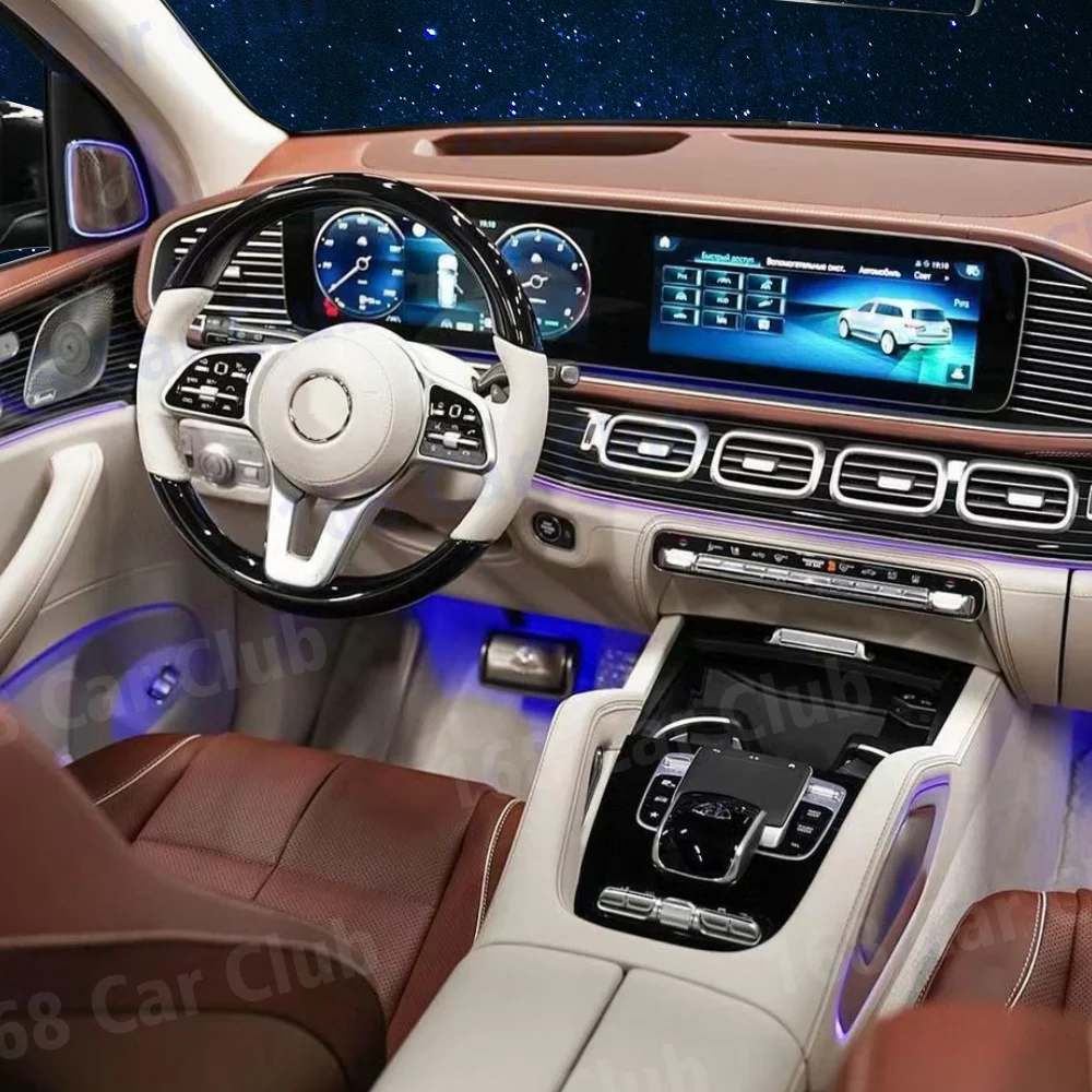 64 色のエアベント周囲光メルセデスベンツ W167 2020 GLE GLS GLE53 