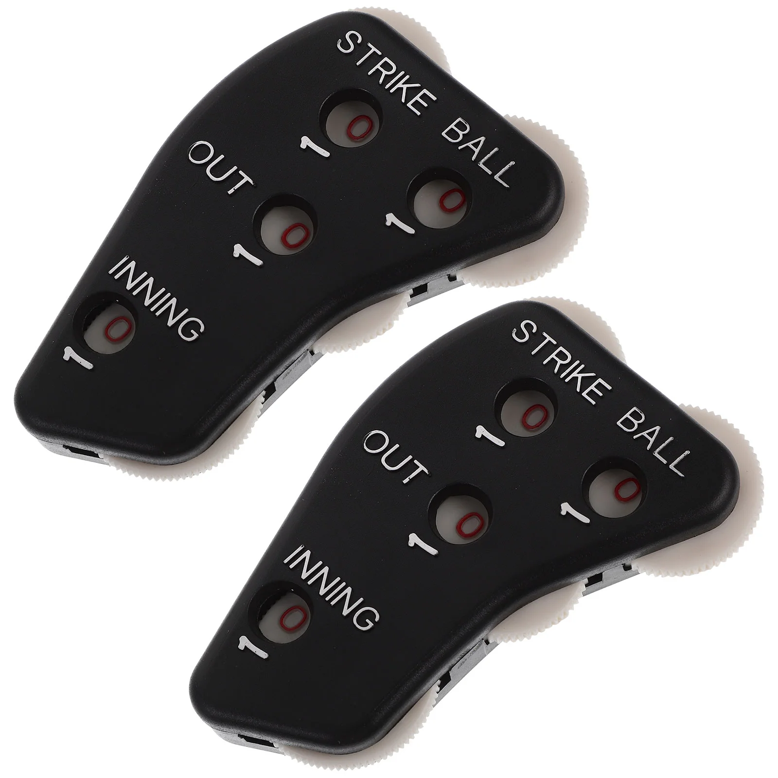 

2 Pcs Outdoor Sports Baseball Scorer Umpire Equipment Strike Counter Clicker Portable Gear for Small Plastic