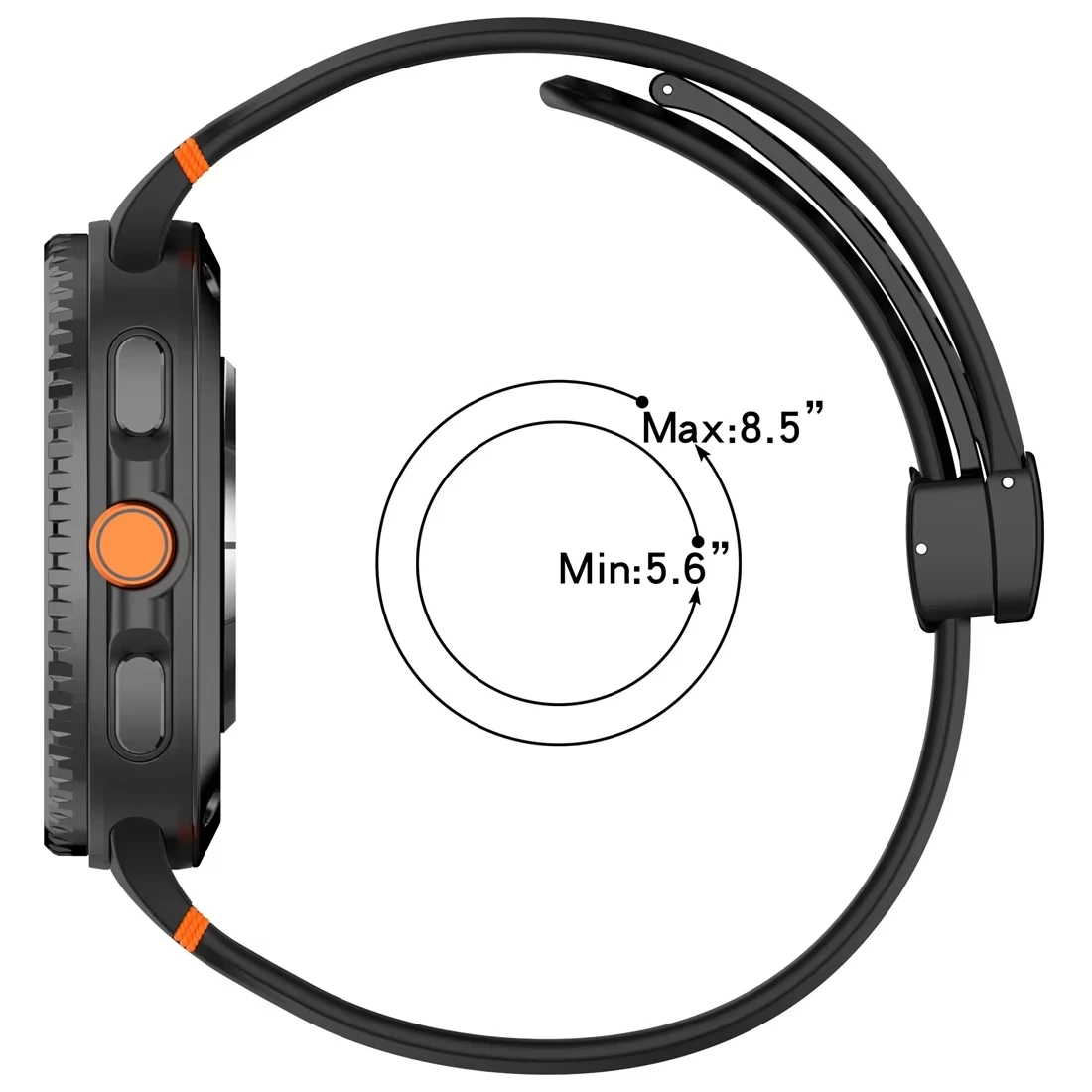 Breathable Sport Magnetic Silicone Band Strap Bracelet