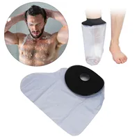 Foot Cast Shower Cover Stable and Firm High Elasticity Waterproof Foot Cast Sleeve Good Sealing Easy To Clean for Post Op 1